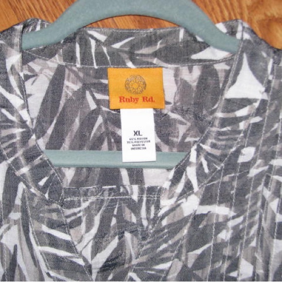 RUBY RD. MISSES TOP SIZE XL NWT - Picture 3 of 6